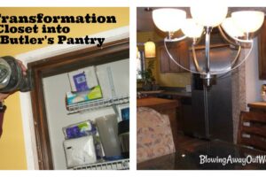 Makeover School - Turn a Closet Into A Butler's Pantry| blowingawayoutwest.com - Stylish Butler's Pantries are in high demand. Here's how to DIY and turn your closet or pantry into a beautiful Butler's Pantry. #butlerspantry #butlerspantryideas #butlerspantrysmall #diybutlerspantry #coffeestations