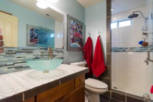 Ultimate DIY Guide to Converting Your Tub to A Walk-in Shower: Tutorial on how to replace your tub with a shower | blowingawayoutwest.com -The steps you have to take to convert your tub into a walk-in shower #diyshower #tubtoshower #diywalkinshower #converttubtoshower #tubtoshowerconversion