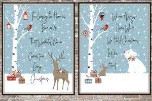 Christmas Forest Friends Free Printables