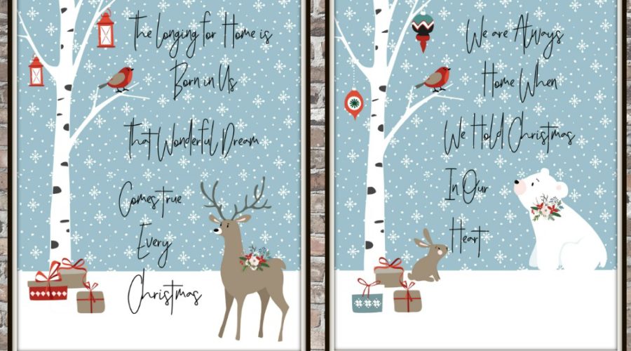Christmas Forest Friends Free Printables