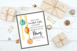 Light of Christ – Free Christmas Printable