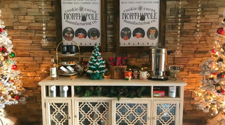 North Pole Cookie & Hot Cocoa Bar is Party Ready