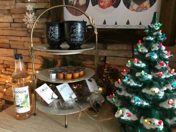 North Pole Hot Cocoa Bar | blowingawayoutwest.com - Hot chocolate bar inspiration, and complete set of printables from the North Pole Cocoa & Cookie Mfg. Co. posters and gift tags #hotcocoabar #hotcocoabarparty #hotchocolatebar #hotchocolatebarwedding #hotcocoabarwedding #northpolehotcocoa #12daysofchristmas #christmasparty