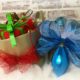 Dollar Store Christmas- Ornament Basket Vignettes