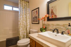 Ultimate DIY Guide to Turning Your Bathroom Into A Spa Retreat: How to create a Spa Bathroom for the DIYer | blowingawayoutwest.com -Inexpensive Ways To Turn your Bathroom into a Spa Retreat for the Do-It-Yourselfer #sparetreat #bathroommakeover #DIYer #masterbathroom #spabath