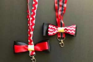 DIY Mickey Mouse Bowtie Disneyland Lanyards