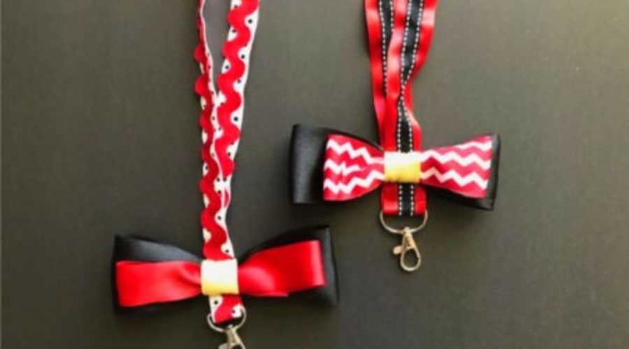 DIY Mickey Mouse Bowtie Disneyland Lanyards