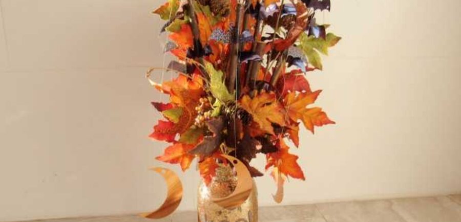 Halographic Bats and Moons Halloween Tree
