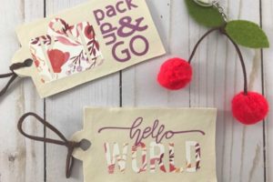 DIY Faux Leather Luggage Tags