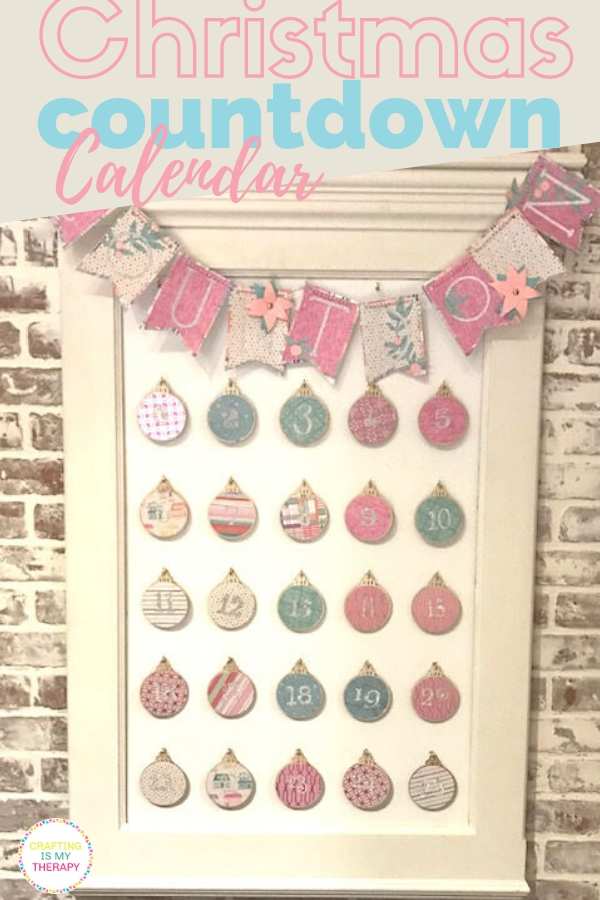 Christmas Countdown Calendar | blowingawayoutwest.com - DIY Ornament Christmas Countdown Calendar using Your Cricut  #adventcalendar #christmascountdown #christmascalendar #woodornaments #diyornaments #12daysofChristmasideas