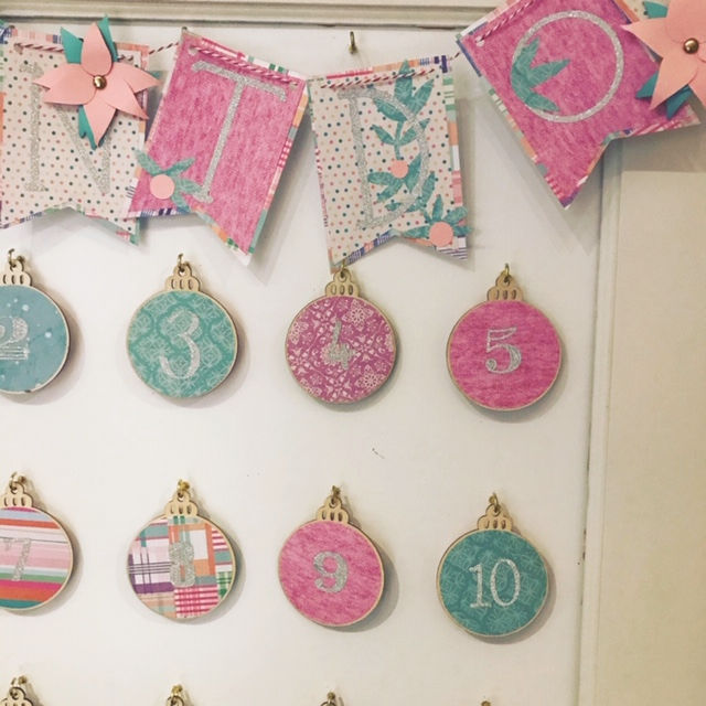 Christmas Countdown Calendar | blowingawayoutwest.com - DIY Ornament Christmas Countdown Calendar using Your Cricut  #adventcalendar #christmascountdown #christmascalendar #woodornaments #diyornaments #12daysofChristmasideas